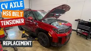 Как заменить ремень HSG | ШРУС и натяжитель 2024-2026 Hyundai Sante FE 1.6 T-GDI @WrenchingRyan