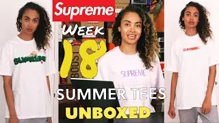 SUPREME WEEK 18 SS20 UNBOXING Summer Tees Styling Haul: Motion Logo, Lizard and Mesh Water Shorts