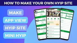 Mini Hyip: Create own HYIP investment plateform | Mr Cryptoearn