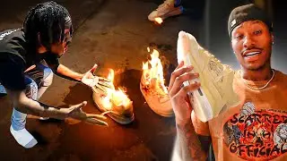 I Burned Kai $1600 Sneakers At The AMP HOUSE (Prank)