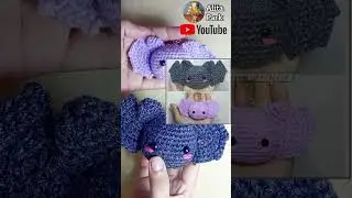 MURCI&Eacute;LAGO amigurumi 🧶 🦇 #pasoapaso #crochet #halloween #murcielago #Tutorialcompleto #f&aacute;cilyr&aacute;pido
