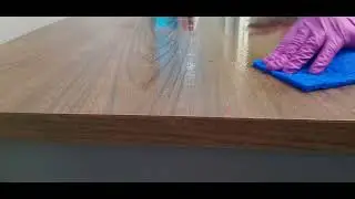 ASMR-Scrubbing/scraping paint off old table no talking