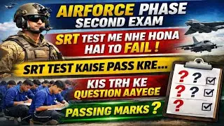 Indian Airforce XY Group SRT Test ? | Airforce Stage 2 Srt Test Kaise Pass Kre ? | 