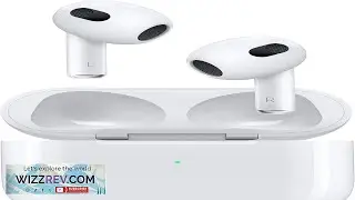 Apple AirPods (3rd Generation) Wireless Earbuds with MagSafe Charging Case. Spatial Audio