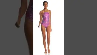 The Finals Women's Love Bug Foil Flutter Back One Piece Swimsuit | SwimOutlet.com