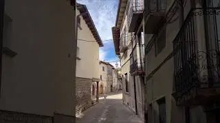 Yakutian Laika Walking Through the Medieval Streets of Berd&uacute;n #YakutianLaika #Spain