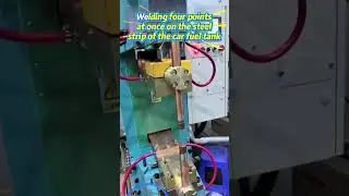 4-Point Simultaneous Welding for Automotive Fuel Tank Straps | HAIFEI Solution#weldingprocess