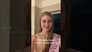 Prom dress reveal except it&rsquo;s after prom