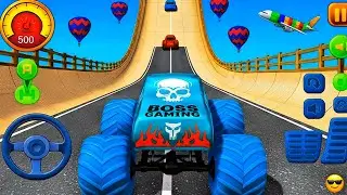 Impossible Monster Truck Mega Ramp Challenge 🚛🔥 | Monster Truck Stunt Racing | BossMegaRamp
