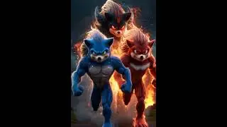 SONIC, SHADOW & KNUCKLES: The ULTIMATE Body Swap! | 4K Realistic Fan Art #kingkong #beautiful