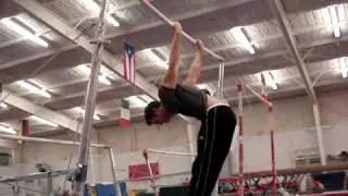 German Hang on Bar (skin the cat)