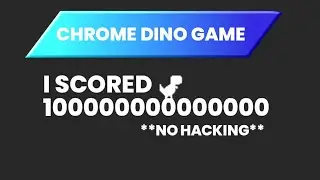I scored 10000000 in Chrome Dino | No hacking | #shorts