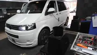 VW T5 2.0 102 bhp dyno test after custom remap