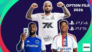 PES 2021 OPTION FILE JANEIRO DE 2026 - ATUALIZA&Ccedil;&Atilde;O COMPLETA PS4, PS5 e PC