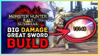 Monster Hunter Rise Sunbreak - Over 10000 In Single Hit Insane Great Sword Mixed Set