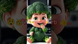 Broccoli 🥦 is  playing #cuteandweird #funny #viral #shortvideos #reels #animation #comedy