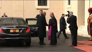Turkey's Erdogan arrives at the Vatican to meet pope