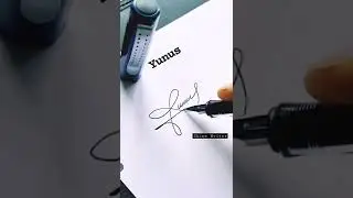 Yunus Name Stylish Signature #shorts #short #signature #calligraphy #tiktok #fyp #shinewriter #yunus