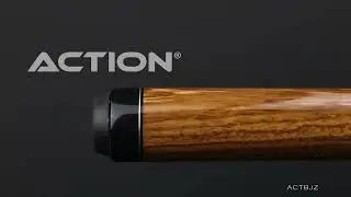 Action ACTBJZ Zebrawood Break Jump Pool Cue - HD Rotating 360 Degree Wide View