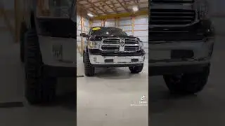 2017 Ram with a new 4&rdquo; Suspension Lift, 35&rdquo; Tires, and 20&rdquo; TIS Wheels! #gracemotormall