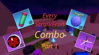 Every Scroll/Fruit Combo in Anime Showdown | Blockman Go (Part 1)