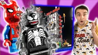СВИН-ПАУК VS ВЕНОМ! LEGO ЧЕЛОВЕК-ПАУК И ДЕЙЛИ БЬЮГЛ: ПАПА БОБ СОБИРАЕТ ЛЕГО МАРВЕЛ!