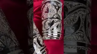 Серебряные стаканы Кубачинских мастеров . Эксклюзивная ручная работа.Дизайн гравировки можно менять.