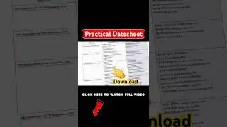 How To Download NIOS Practical Datesheet #nios #ytshorts