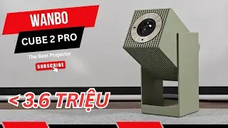 Wanbo Cube 2 Pro - Auto lấy n&eacute;t v&agrave; keystone, t&iacute;ch hợp Google Assistant & Chromecast