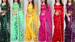🔥16+ Butterfly saree collection || saree collection || Net saree || sarees || #saree #sarees