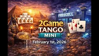 Game 10 EXPERT Pyramid - Two Game Tango Mini - February 1, 2026 - #solitaire #games #pyramid