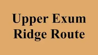 Upper Exum Ridge Route