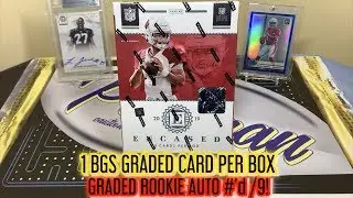*Graded Rookie Auto #&rsquo;d /9!* 2019 Panini Encased Football First Off The Line (FOTL) Hobby Box Break