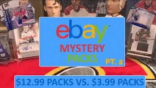 $3.99 vs $12.99 eBay Mystery Hockey Card Packs - Which One Is Better? Is Either worth it?