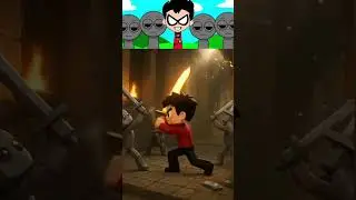 incredibox sprunki- Robin is fighting with sword in ancient temple #sprunki #funny