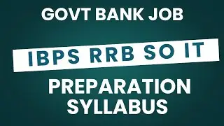RRB SO IT Syllabus | Preparation