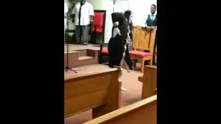 Daniel Rice ministering to Brian Carn