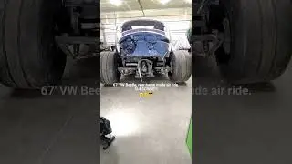 67' VW Beetle on home made air ride. rear air bags. #volksrod #custom #fabrication #volkswagen