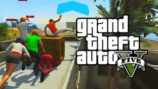 MUCH PEOPLE! VERY PARKOUR! (GTA 5 Funny Moments)