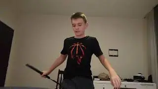Taekwondo in extendable baton tricks