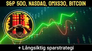 Teknisk analys: S&P 500, NASDAQ, OMXS30, ATCO A, BITCOIN + strategi l&aring;ngsiktigt sparande
