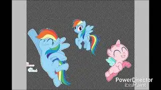 Mlp [Next Gen] FIM - Rainbow dash and her daughter, Cloudy Dash🌈☁️