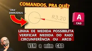 Como Cotar ou Medir Raio AutoCAD