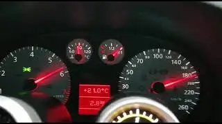 Audi A3 turbo acelerando ate 260km/h