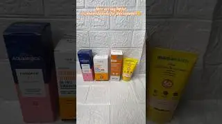 My Top 4 sunscreens for all skin types😍😍 #sunscreen  #spf #shorts