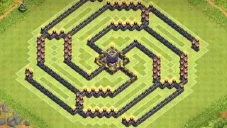 Clash of Clans - EPIC TH9 Dark Elixir Farming Base With 2 Air Sweepers