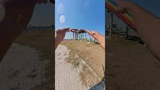 bella ciao playground parkour running on waterslide pov