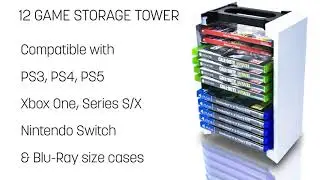PS5 Game Storage Stand for 12 Discs