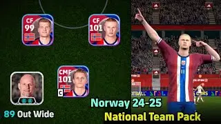 New Norway National Team Pack '25 😱😱 Stale Solbakken Booster Manager With 89 Rating 🔥 eFootball 2025