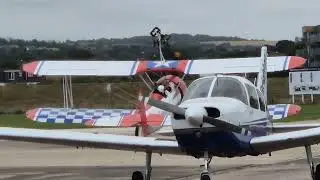 Wingwalker plane at Shoreham Airport 